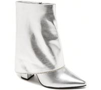 Stivale con cerniera laterale e tacco per uso quotidiano Cette botte dotée d'un talon, allie élégance et modernité. Son design raffinato e finitura brillante in carattere inaccessibile e incontournabl