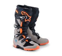 Alpinestars Tech 7 Enduro 2026 Stivali da motocross, grigio/nero/arancione, Taglia 15