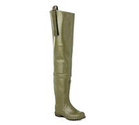 Stivale Pesca Tutta Coscia Uomo Tomaia Gomma Fodera Cotone Suola C.A. Gomma Verde Modello 095 (41)