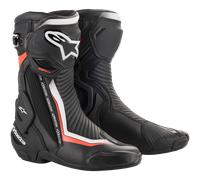 Stivale SMX PLUS V2 Nero Bianco Rosso Fluo ALPINESTARS - SE: 44