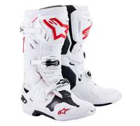 Stivale TECH 10 SUPERVENTED Bianco Rosso ALPINESTARS - SU: 14