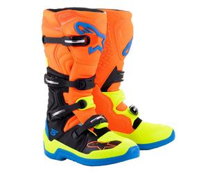 Stivale TECH 5 Arancione Blu Giallo ALPINESTARS - SU: 13