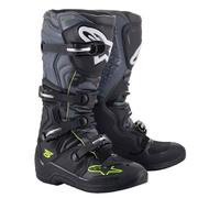 Alpinestars Tech 5, stivali 12 US male Nero/Grigio/Giallo Fluo