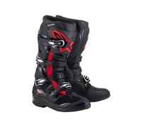 Alpinestars Tech 7, stivali 7 US female Nero/Rosso Fluo