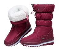 Stivaletti a metà polpaccio per esterni, stivaletti a metà polpaccio isolati impermeabili,Stivaletti da esterno per donna - Comode scarpe invernali da donna, stivaletti da esterno antiscivolo per l'es