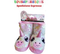 STIVALETTI A PANTOFOLA BAMBINI UNICORNO TAGLIA S - M NICE GIRABRILLA 02537