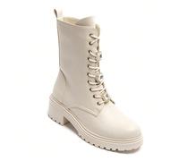 Stivaletti alla caviglia casual versatili alla moda con suola spessa Stile affermativo avecs imbottigliamenti montantes lacts magnifiques détails bijoux dorés. Concepisce un similecon nonio, elles rip