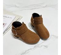 Stivaletti alla caviglia con cerniera laterale per ragazze, semplici e alla moda, adatti per bambini, bambini piccoli, principesse, per tutte le stagioni EUR34,EUR35,EUR36,EUR37,EUR26,EUR27,EUR28,EUR2