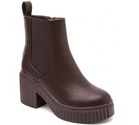 Stivaletti alla caviglia da donna eleganti e comodi, minimalisti, con tacco a blocco, tinta unita Bottines pour femme, allure eleganza e comodità. La loro ispirazione progettuale e la loro finitura so