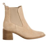 Stivaletti Chelsea con tacco in pelle Beige 41