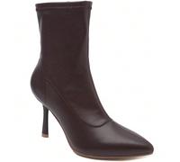 Stivaletti con tacco a spillo - Eleganza minimalista e femminile Laissez-vois séduire par la sobriété raffinée des bottines beiges à talon aiguille. La vostra silhouette purificata e il vostro corpo d