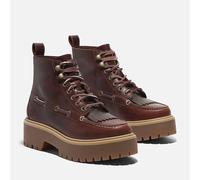 Stivaletti con zeppa e lacci, Stone Street Mid Lace Rosso 39