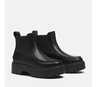 Stivaletti con zeppa, in pelle, STONE STREET MID CHELSEA Nero 38
