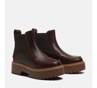 Stivaletti con zeppa, in pelle, STONE STREET MID CHELSEA Rosso 40