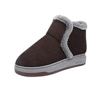 Stivaletti Da Casa Donna Invernali Ciabatte Calde Chiuse Peluche With Memory Foam Stivaletto Pelose Fodera Comode Scarponcini Morbide Antiscivolo Slip-On Scarpe Tinta Unita Per Indoor Outdoor