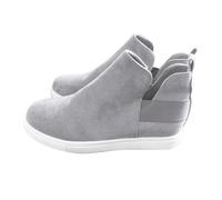 Stivaletti da cowboy, eleganti in pelle scamosciata, per il rinascimento, grigio., 38 EU