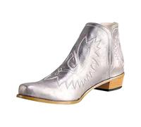 Stivaletti Da Donna Con Motivo A Spacco Senza Lacci A Punta Retrò Tacco Basso Gattino Stivali In Pelle Leggera Traspirante Scarponcini Comodi Scarpe Slip On Bottini Moda Classic Tronchetti Outdoor