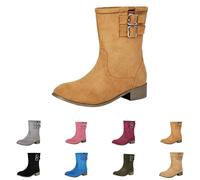 Stivaletti da donna con tacco a blocco, stivali da donna a punta, stile retrò, stile vintage, stivali da cowboy occidentali, stivaletti da cowgirl, stivaletti da cowgirl per tutti i giorni e fine