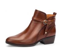 Stivaletti da donna Cuero in pelle marrone con zip laterale e tacco Biker