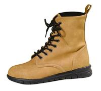 Stivaletti da donna, foderati, caldi, autunnali, da donna, piatti, comodi, impermeabili, rotondi, per il tempo libero, stivali alti alla caviglia, scarpe antiscivolo, giallo., 40 EU