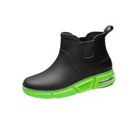 Stivaletti da donna impermeabili con cuscinetto d'aria, scarpe da ginnastica antiscivolo con suola antiscivolo, stivali di gomma leggeri alla moda con suola sportiva, lati elastici per una facile