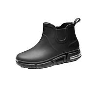 Stivaletti da donna impermeabili con cuscinetto d'aria, scarpe da ginnastica antiscivolo con suola antiscivolo, stivali di gomma leggeri alla moda con suola sportiva, lati elastici per una facile