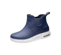 Stivaletti da donna impermeabili con cuscinetto d'aria, scarpe da ginnastica antiscivolo con suola antiscivolo, stivali di gomma leggeri alla moda con suola sportiva, lati elastici per una facile