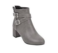 Stivaletti Da Donna Stivaletto Con Tacco Corti Radice Quadrata Scarpe Con Cerniera Dietro E Fibbie Bottini Eleganti Punta Tacco Chunky Scarponcini Antiscivolo Corti Classici Booties Invernali