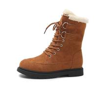 Stivaletti da Neve Bambina Stivali Giardino Donna Scarponcini Uomo Beige Invernali Scarpe Ginnastica Dopo Sci