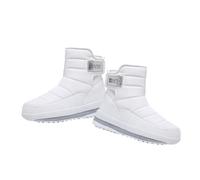 Stivaletti da Neve Scarpe Uomo Calde Scarponcini Bambino Donna Anfibi Invernali Stivali Curvy Polyester Bianco 39