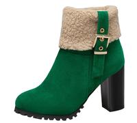 Stivaletti da Neve Stivali Texani Donna Comodi Lunghi con Cerniera Laterale E Lacci Motivo Stampato a metà Polpaccio Stivali Western Stivaletti da Donna Scarponi Neve