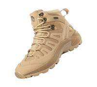 Stivaletti da uomo casual da esterni, alti e da camminare, stile deserto, cachi, 38 EU