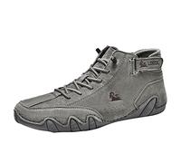 Stivaletti da Uomo Imbottiti - Sneaker con Fodera Calda Scarpe da Ginnastica Casual Barefoot Scarpe Invernali Uomo Stivali da Lavoro Stivali Caviglia da Acqua Invernali Allarga Stivali Uomo