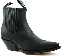 Stivaletti da Uomo Nero Mustang Scivolare su Cowboy Western Chelsea Stivaletti 39