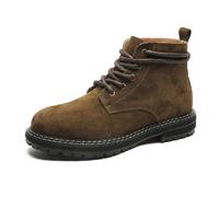 Stivaletti da Uomo Stivali semplici e Versatili Scarpe Invernali da Uomo Foderate Scarponcini Trekking Antiscivolo Outdoor Inverno Nuove Scarpe Scarponcini Chelsea Boot Primavera/Autunno/Inverno