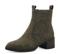 Stivaletti Donna in Pelle Nabuk Verde Tacco Medio 5 cm Suola Antiscivolo TAMARIS
