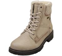 Stivaletti Donna Mustang Zip Basso Tacco Bianco Panna - 40 EU