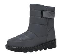 Stivaletti Donna Neve Stivali Camperos Donna Fashion Pelle Antiscivolo per Laterale E Lacci Motivo Stampato a Stivali di Gomma Western Generisch Stivaletti da in da Neve Impermeabili