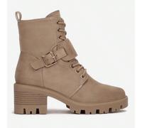 Stivaletti e stivali corti da donna per l'autunno e l'inverno 2025, stile casual con lacci, stivali biker, adatti per Ognissanti, Natale, Capodanno cinese, appuntamenti, shopping, viaggi all'aperto su