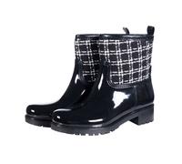 Stivaletti in gomma da donna modello pepita impermeabili fino alla caviglia