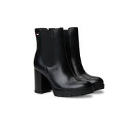 Stivaletti in pelle con tacco alto Nero 38