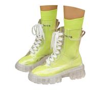 Stivaletti In Pelle Donna Stivali Tacco Scarpe Comode E Morbide Invernali Stivale da Pioggia Scarponcini Neve Inverno Pelo Galosce Bambina