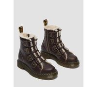 Stivaletti in pelle foderati 1460 Lace to Toe Marrone 41