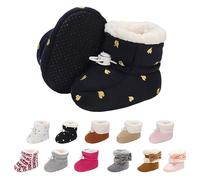Stivaletti Neonato Invernali Fodera Addensata in Cotone Stivaletti Caldi per Bambini Cinghie Regolabili con Suola Morbida Antiscivolo Scarpe Neonata 0-18 Mesi/Abbigliamento Quotidiano