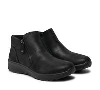 Stivaletti neri da donna in ecopelle Vegan Skechers Air-Cooled Memory Foam Nero