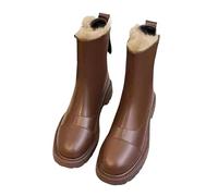 Stivaletti ortopedici caldi impermeabili per le donne stivaletti imbottiti da donna con stivaletti in tinta unita stivale antiscivolo stivale casual scarpe polpette sottili stivaletti piattaforma