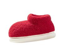 Stivaletti per bambini, con fiocco e scarpe da principessa, impermeabili, impermeabili, Colore: rosso, 22/23 EU