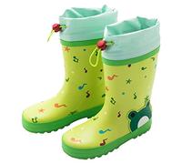 Stivaletti Pioggia Bambino Stivali da Impermeabili Ultraleggeri di Gomma Stile Carino Unisex Bimba Impermeabile Leggeri Classici per studenti della scuola elementare