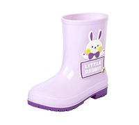 Stivaletti Pioggia Bambino,Stivali Gomma Bambina,Stivali Bambini Impermeabili Sicuri con Suola Antiscivolo,Galosce Bambina,Scarpe Montagna Bambina,Scarpe Ginnastica Bambina (Purple, 37 Big Kids)