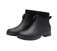 Stivaletti Pioggia Donna Imbottiti Antivento Stivaletti Antiscivolo Leggere Scarpe Moda Tinta Unita Stivali Corti Piatto Giardinaggio Scarpe Resistenti Scarpe Pioggia Donna Invernali Eleganti